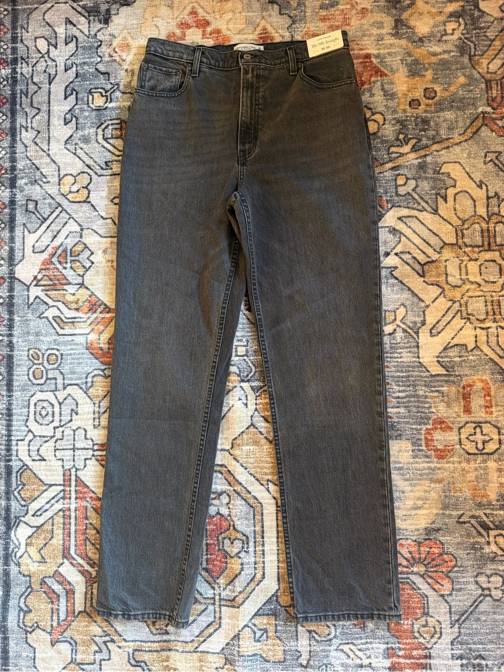 Abercrombie & Fitch Women's Ultra High Rise 90s Straight Jeans